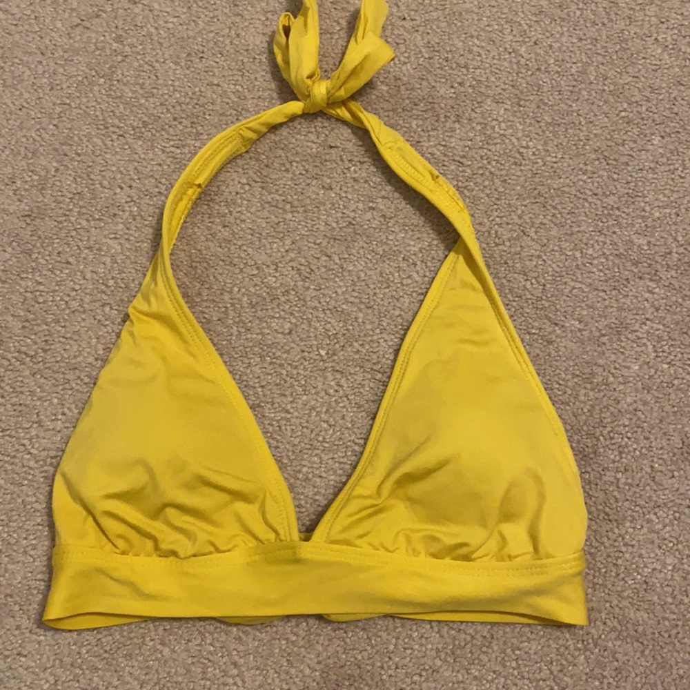 yellow halter top bikini!